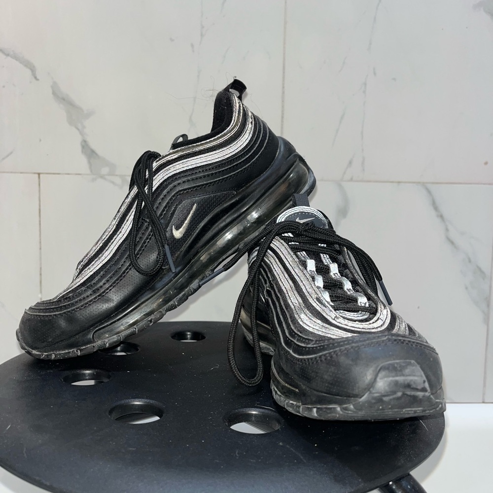 Nike Black and White Air Max 97 Sneakers